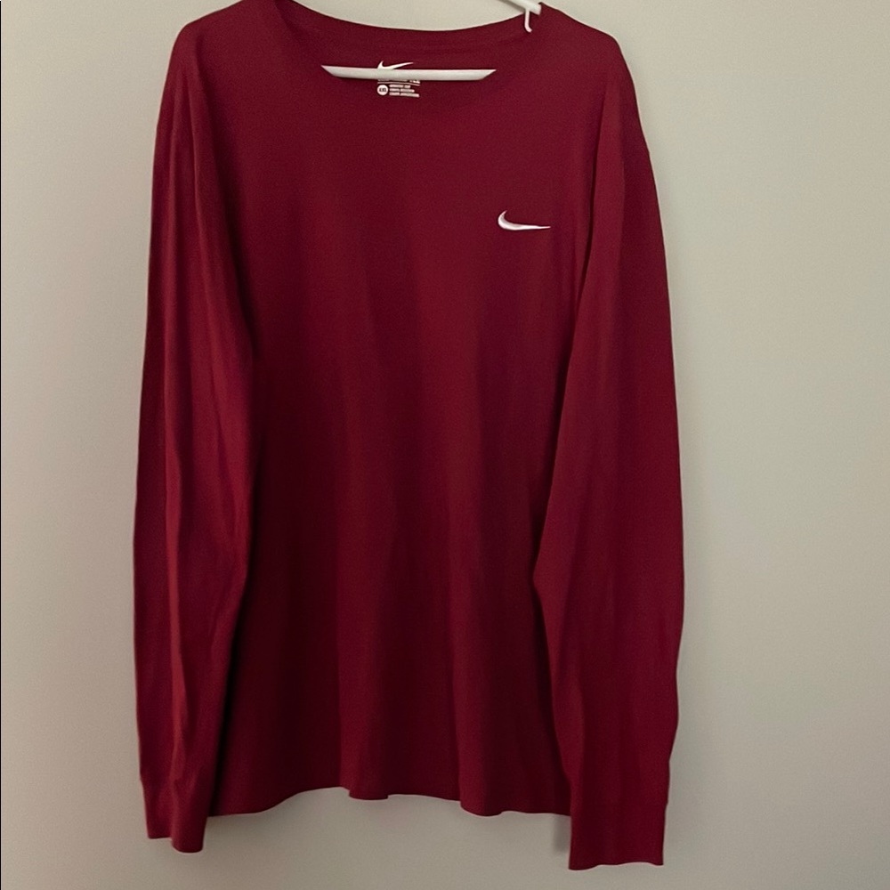 Nike Maroon Long Sleeve Tee